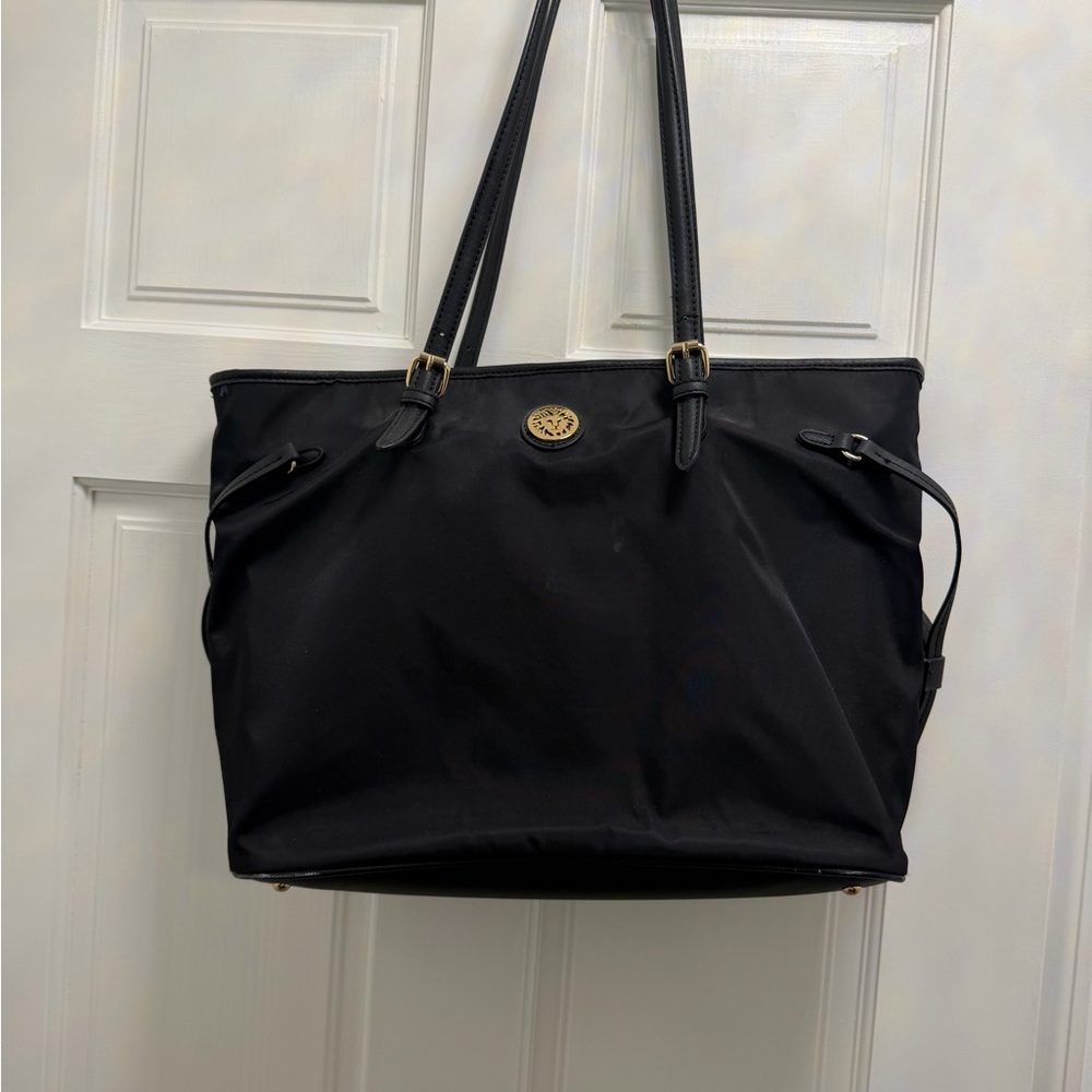 Black Nylon Tote Bag